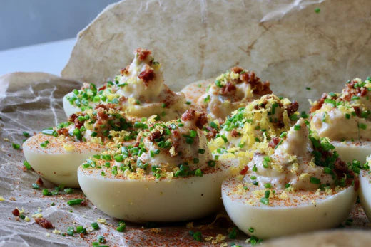 Deviled eggs - smoked deviled eggs