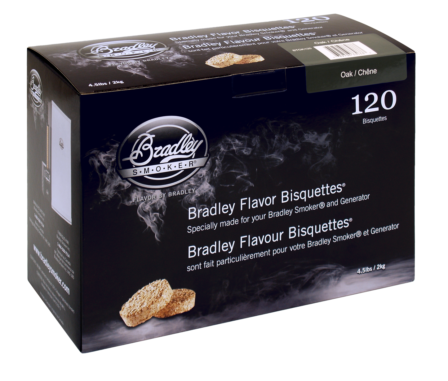 Dubové biskety pro kuřáky Bradley